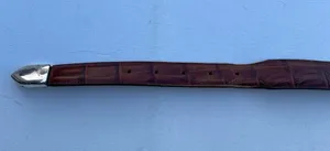 Brighton ONYX Belt Brown Leather Faux Gator Size 42 thumbnail 5
