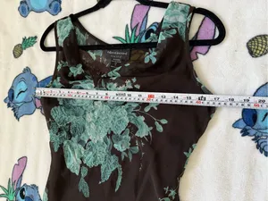 Vintage Y2k Connected Apparel Floral Beaded Dress S Whimsigoth Fairycore 90s thumbnail 10