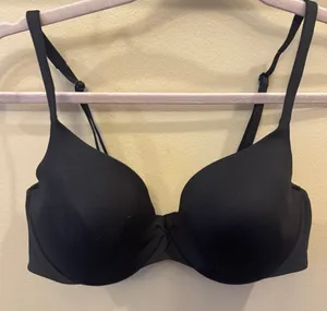 Victoria’s Secret ilex liner‎ Demi Black Bra Size 34C thumbnail 1
