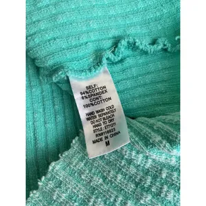 Easel Los Angeles‎ Ribbed Collared Neck Pullover Top Mint Green Size M thumbnail 12