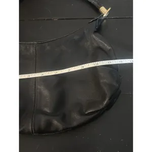 Vintage Great American Leatherworks Black Leather Shoulder Bag Purse Tassel thumbnail 13