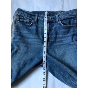 7 for All Mankind High Waist Ankle Skinny Blue Jeans sz 28 thumbnail 5