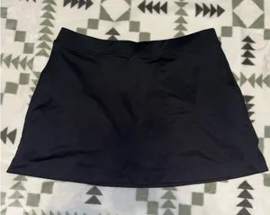 Varsity mini skirt black thumbnail 1