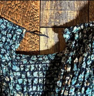 Wild Fable women's dress blue with flower print. Size medium 35 length x 16 wide Look at back missing hook rm 17 thumbnail 6