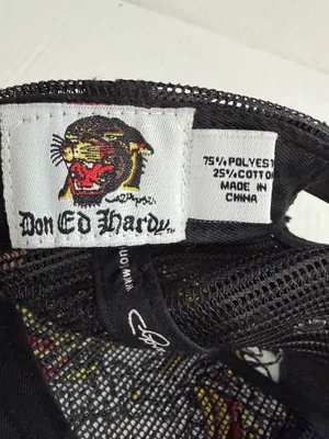 Ed Hardy Embroidered & Rhinestone  Tiger Baseball Cap  thumbnail 8
