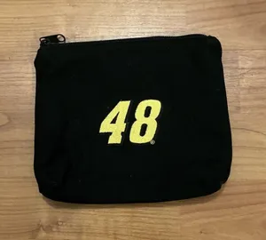 Race Ready Lady Nascar Canvas Zippered Bag #48 Black thumbnail 1