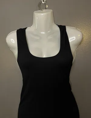 Free People Intimately Camisole Tank Top Womens M/L Black Stretch Scoop Neck thumbnail 1