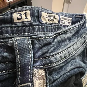 Miss Me Blue Flare Wide Leg Jeans thumbnail 4