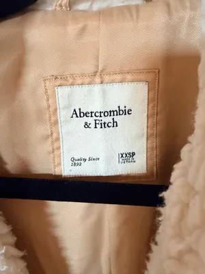 Abercrombie and fitch Sherpa teddy coat white XXS thumbnail 4