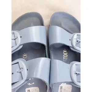 Birkenstock Arizona Baby Blue Patent Two Strap Sandals NWT EU 36 US 5 thumbnail 5