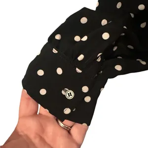 LDT Adrienne Polka Dot Black and White Belted Button Up Midi Dress‎ Size 8 thumbnail 3