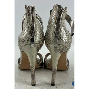 Vince Camuto Silver Heels Size 7.5 Dress Shoes IOB Preowned thumbnail 2