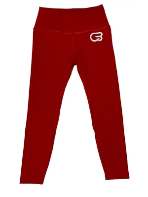 Cycle Bar X Beyond Yoga Cropped Leggings - Red - Medium thumbnail 1