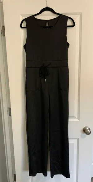 Basic Black Jumpsuit Size XL thumbnail 1