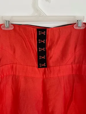 COOPERATIVE URBAN OUTFITTERS Bright Coral Orange Strapless Mini Sheath ? Dress thumbnail 13