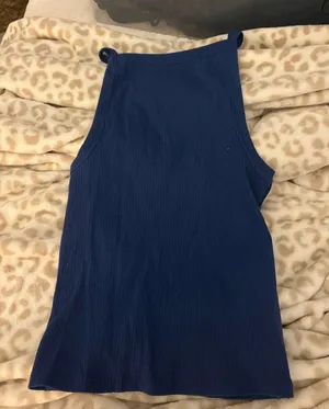 Blue Free People Tank Top thumbnail 1