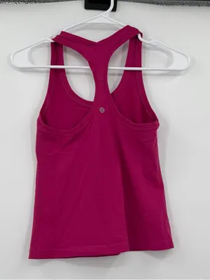 Lululemon fushia cropped tank 2 thumbnail 2
