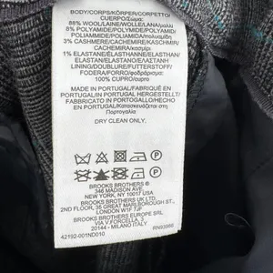 Brooks Brothers dress pants women's 14 wool cashmere glen plaid straight gray thumbnail 10
