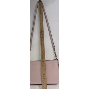 Kate Spade Preppy Pink Minimalist Classic Quiet Luxury Leather Crossbody Purse thumbnail 9