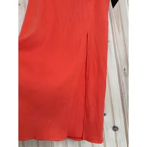 NWT Lulus Absolute Edge Orange Sleeveless Two-Piece Bodycon Midi Dress Size M thumbnail 6