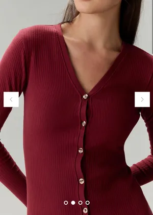 Anthropologie Red Midi Sweater Dress thumbnail 2