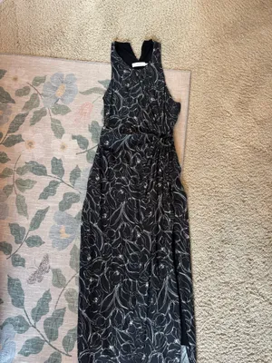 Greylin black floral dress thumbnail 2