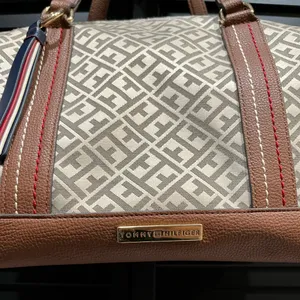 Tommy Hilfiger Beige and Brown Monogram‎ Bag thumbnail 2