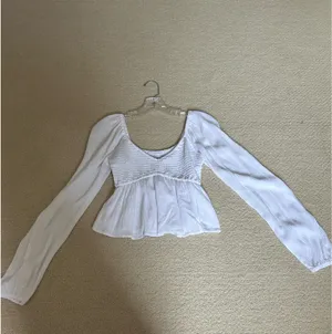 Hollister White Babydoll Top thumbnail 2