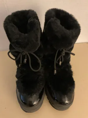 Pajar women leather Faux Fur platform boots. 6 thumbnail 4