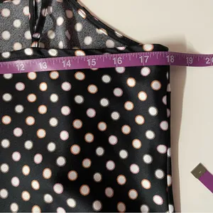 A New Day Black Polka Dot Slip Midi Dress EUC Size S thumbnail 7