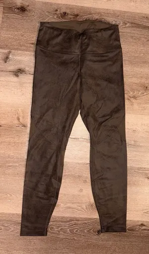 CRZ YOGA Taupe High-Waist Leggings thumbnail 1