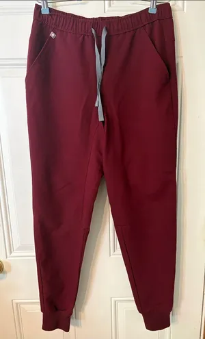 FIGS Technical Collection Joggers in Burgundy thumbnail 1