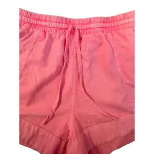 Universal Thread Pink Drawstring Elastic Waist Chino Shorts Pockets M thumbnail 4