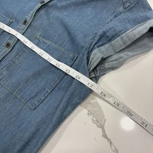 Paige Dress Size XS Denim Shirt Mila Chambray Button Down Tie Cinch Waist thumbnail 5