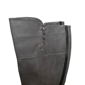 G By Guess Riding Boots Gray Women Size 9 Tall Knee High Buckle Strap Zip Boots thumbnail 4