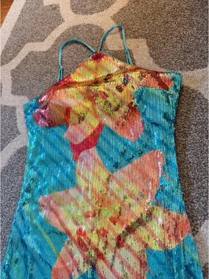 sequin mini dress thumbnail 4