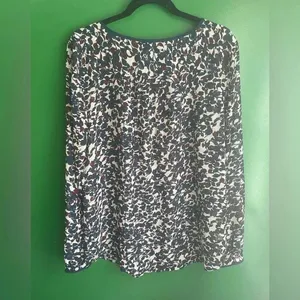 LOFT CLEARANCE Sheer Blouse Large Tall Dressy‎ Work Shirt thumbnail 4