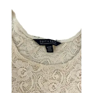 American Eagle outfitters Soft & Sext lace tank top blouse size medium off white thumbnail 2