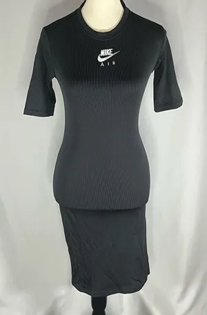 Nike Air Ribbed Crewneck Bodycon Dress thumbnail 1