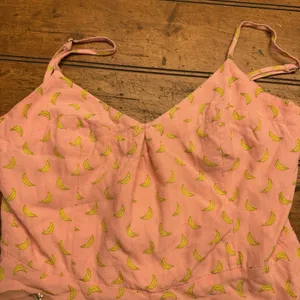 Zara Womens Pink Bananas‎ Spaghetti Straps Romper Size Small thumbnail 3