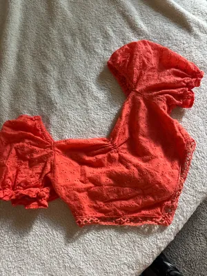 Cider Eyelet Bandana Top Orange thumbnail 3