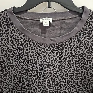 J. Crew Leopard Jogger Style Sweatpant and Sweatshirt Set thumbnail 5