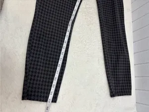 SPANX‎ Black & Gray Houndstooth Leggings Size L thumbnail 9