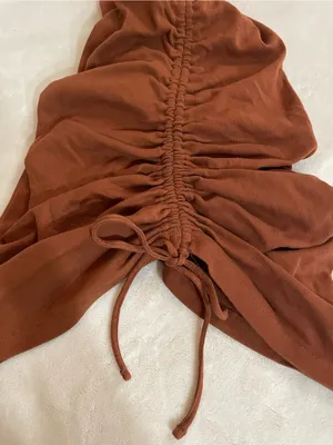 Good American Rush Mini Tank Brown Sleeveless Dress Rushed to Length Size 3X thumbnail 10