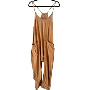 Free People FP Movement Hot Shot One Piece Romper Jumpsuit Toasted Coconut Sz XS thumbnail 4