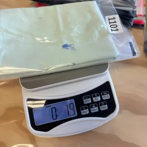 Off-White Light Green Cotton Drawstring Dust Bag Blue Logo 11.5x15.5‎ Travel thumbnail 9