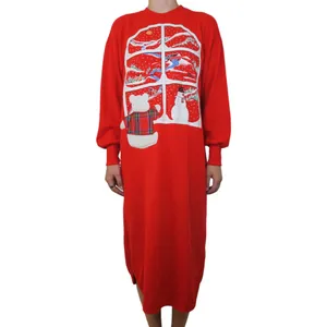 Vintage 80s Bold Spirit Christmas Nightgown thumbnail 3