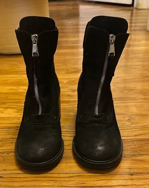Steven by Steve Madden Calf-High Black Boots thumbnail 1