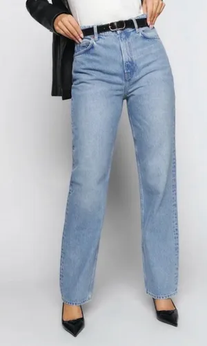 High-Rise Straight Leg Jeans thumbnail 1