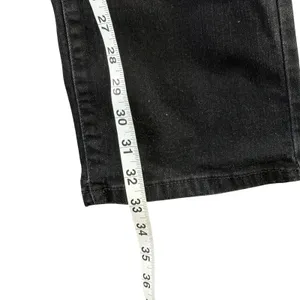 Levis 505 Straight Leg Jeans Womens 10 Long Black‎ Mid Stretch Classic Timeless thumbnail 8